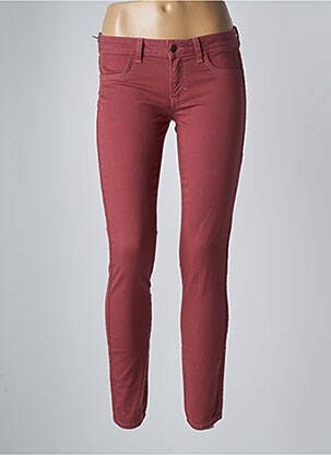 Pantalon 7/8 stretch taille basse rouge SIWY femme