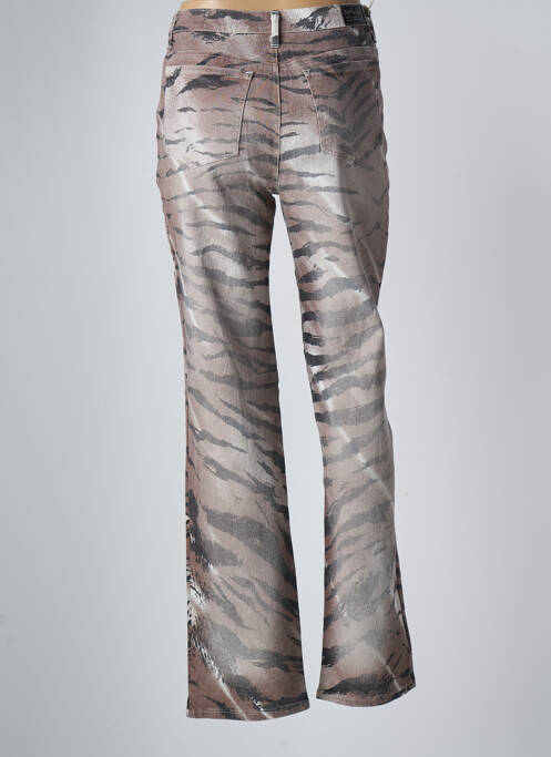 Jeans coupe droite stretch taille normale marron PIANURASTUDIO femme