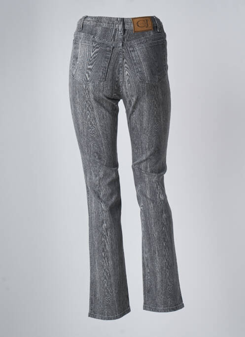 Jeans coupe droite taille haute taille haute gris CAVALLI femme