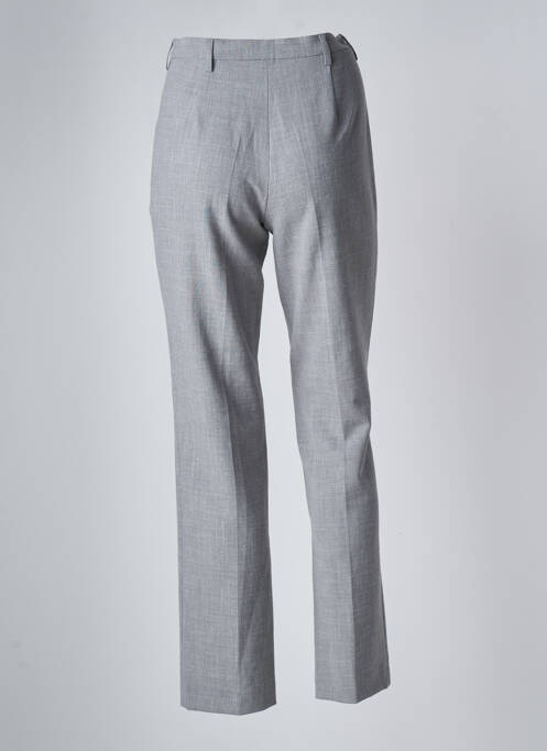 Pantalon droit stretch taille haute gris SYM femme