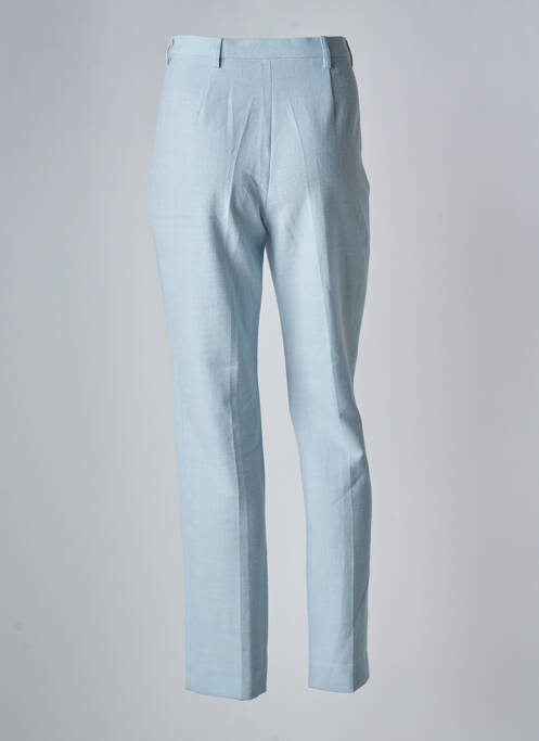 Pantalon droit stretch taille haute bleu SYM femme