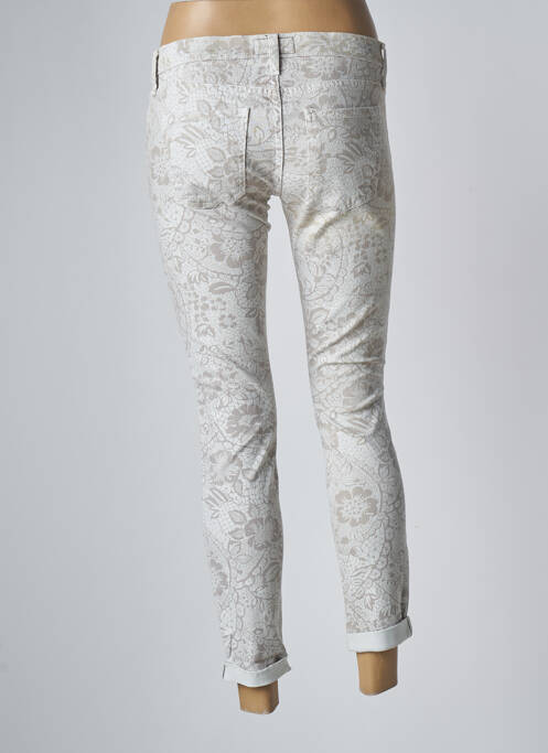 Jeans coupe slim taille basse taille basse beige CURRENTE/ELLIOTT femme