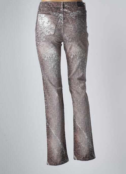 Jeans coupe droite marron PIANURASTUDIO pour femme