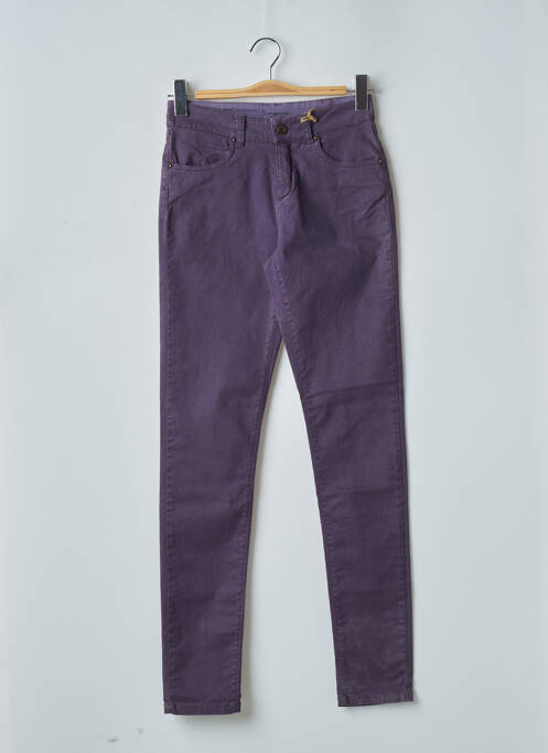 Pantalon slim violet ET COMPAGNIE pour femme