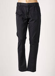 Pantalon slim tissage popeline taille normale noir LE TEMPS DES CERISES femme