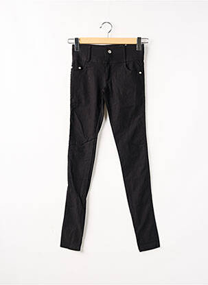 Pantalon slim taille haute taille haute noir M&C femme