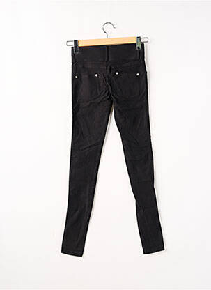 Pantalon slim taille haute taille haute noir M&C femme