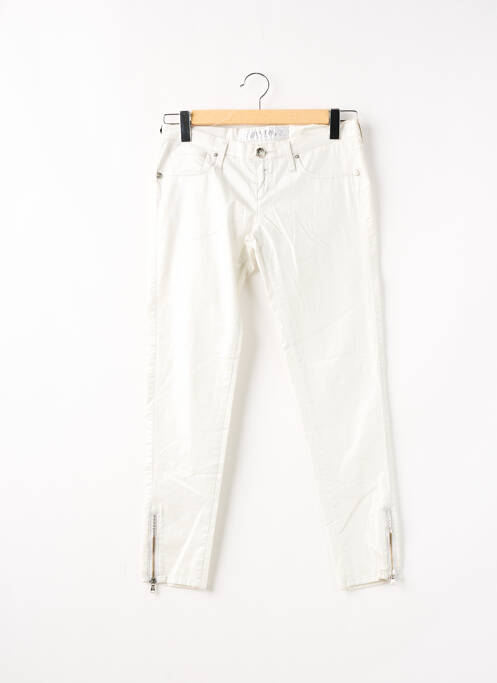 Pantalon poches taille basse blanc TAKE TWO femme