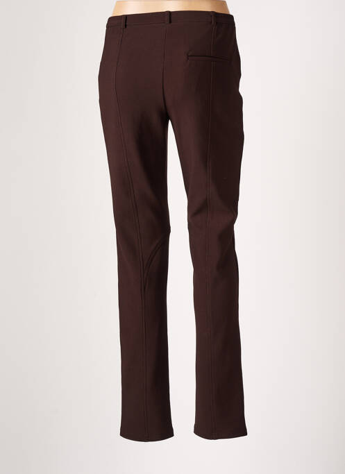 Pantalon droit marron CHRISTIAN MARRY pour femme