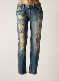 Jeans coupe slim slim taille basse bleu LE TEMPS DES CERISES femme