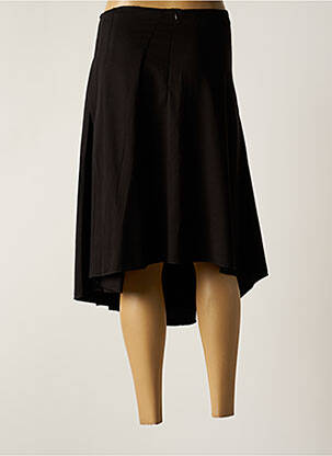 Jupe mi-longue taille normale noir LEÏKO femme