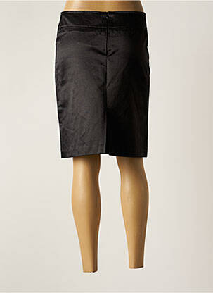 Jupe mi-longue coupe droite noir ZEPELINE femme