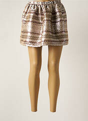 Mini-jupe beige JAUNE ROUGE pour femme seconde vue