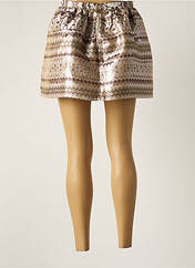 Mini-jupe beige JAUNE ROUGE pour femme seconde vue