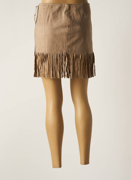 Jupe courte marron REVEIL pour femme
