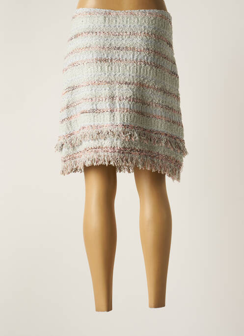 Jupe mi-longue gris LIL POUR L'AUTRE pour femme