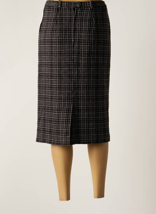 Jupe mi-longue noir 20/20 pour femme