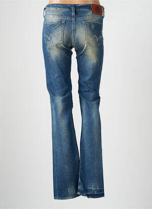 Jeans coupe slim effet usé délavé taille normale bleu LE TEMPS DES CERISES femme