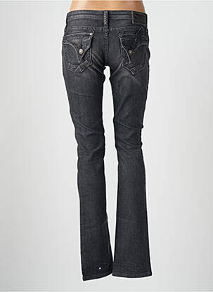 Jeans coupe slim broderie rivets taille basse gris ROBIN'S JEAN femme