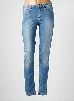 Jeans coupe slim stretch taille normale bleu CAVALLI femme