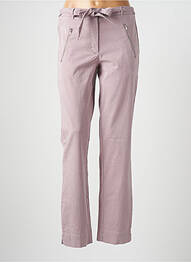Pantalon droit stretch taille normale violet SYM femme