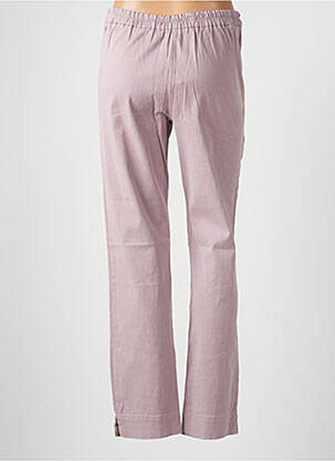 Pantalon droit stretch taille normale violet SYM femme