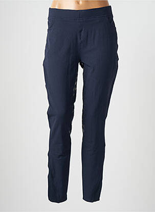 Pantalon slim taille élastique taille normale bleu MONTAR femme