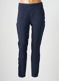 Pantalon slim taille élastique taille normale bleu MONTAR femme
