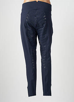 Pantalon slim taille élastique taille normale bleu MONTAR femme