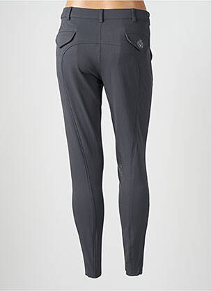 Pantalon slim tissage popeline taille normale gris MONTAR femme