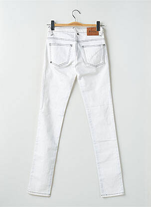 Pantalon slim tissage popeline taille normale beige KULTE femme
