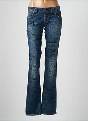Jeans coupe slim bleu GALLIANO pour femme