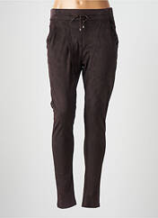 Pantalon slim marron SYM pour femme seconde vue