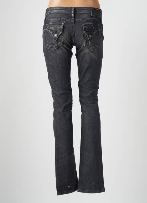 Jeans coupe slim broderie rivets taille basse gris ROBIN'S JEAN femme