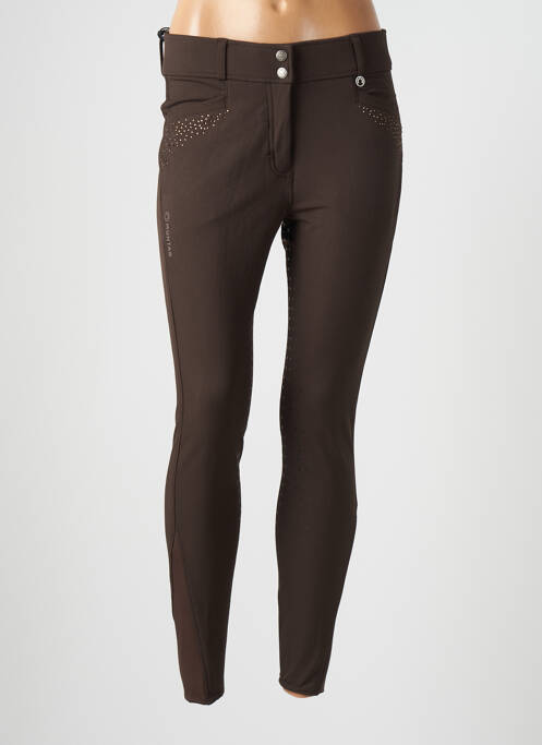 Pantalon slim marron MONTAR pour femme