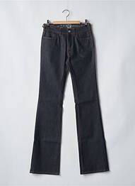 Jeans coupe droite tissage brut bleu NFY femme