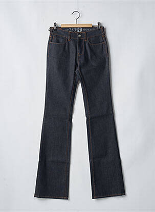 Jeans coupe droite tissage brut bleu NFY femme