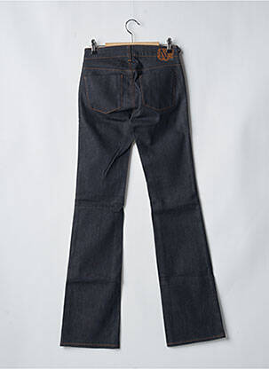 Jeans coupe droite tissage brut bleu NFY femme