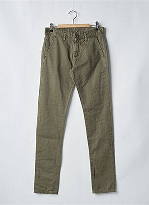 Pantalon slim stretch taille normale vert LE TEMPS DES CERISES homme