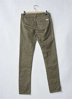 Pantalon slim stretch taille normale vert LE TEMPS DES CERISES homme