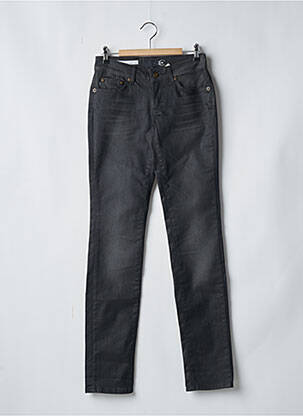 Pantalon slim tissage enduit taille normale noir JUST CAVALLI femme