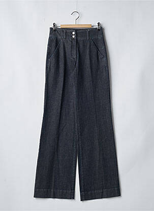 Jeans coupe large tissage brut taille normale bleu CARACTERE femme