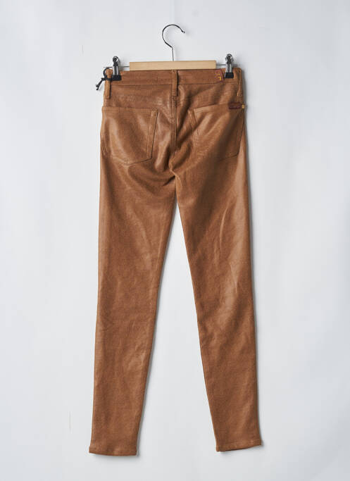 Pantalon slim skinny taille normale marron 7 FOR ALL MANKIND femme