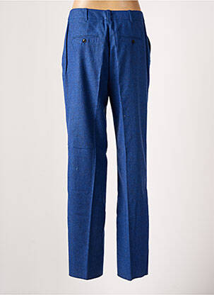 Pantalon droit taille à pinces taille haute bleu BELLEROSE femme