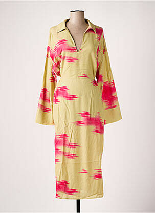 Robe longue manches longues manches longues vert SAMSOE & SAMSOE femme