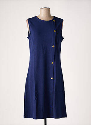 Robe mi-longue sans manche sans manche bleu MADEMOISELLE YEYE femme