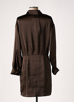 Robe courte manches longues manches longues marron SAMSOE & SAMSOE femme
