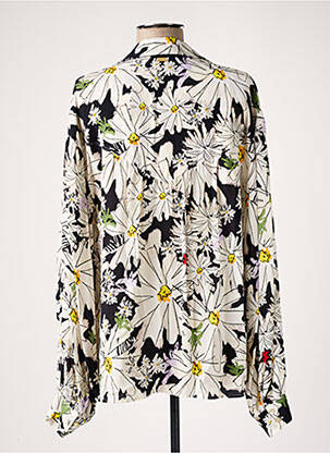 Chemisier imprimé fleurs manches longues blanc POM AMSTERDAM femme