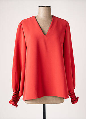Blouse manches longues manches longues orange TOUPY femme