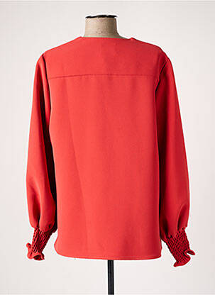 Blouse manches longues manches longues orange TOUPY femme